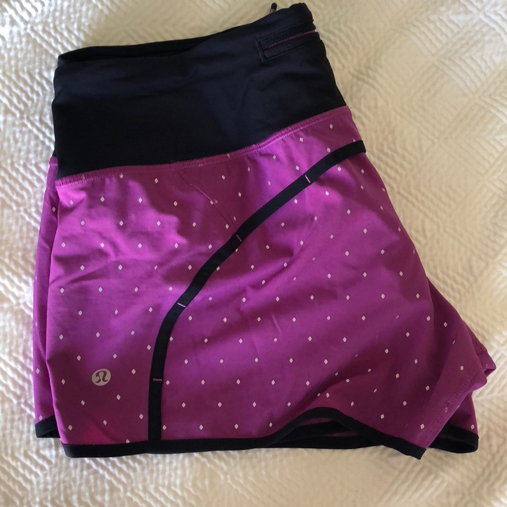 Lululemon shorts - purple & navy - size 8